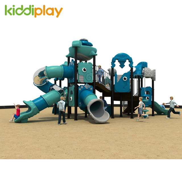 Large Recreation Outdoor Playground Dream Ocean World Slide Equipment