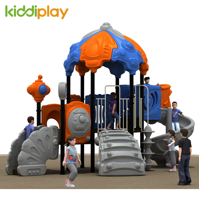 Outdoor Playground Equipment Plastic Slides, Custom Children Comfortable Material Playground