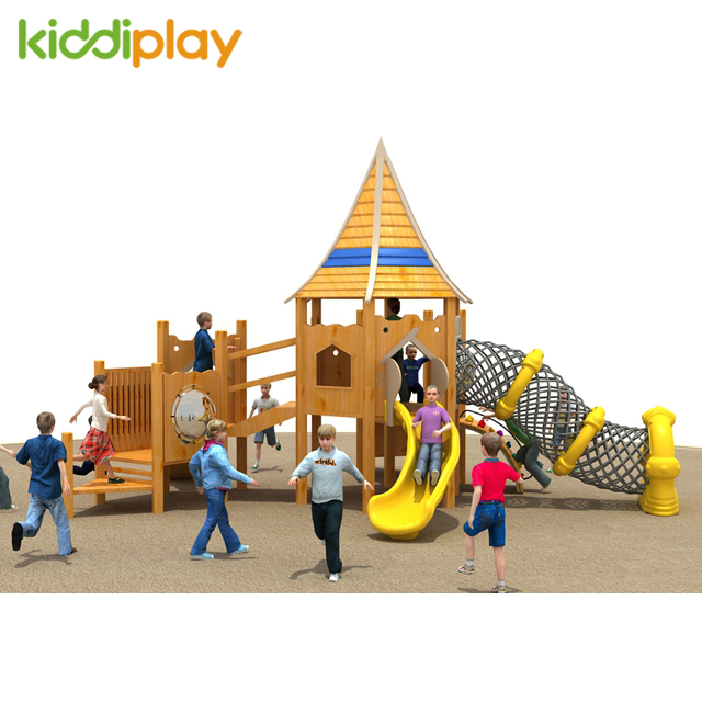 Best Quality Wooden Series Pirate Ship Outdoor Playgrounds for Children Game