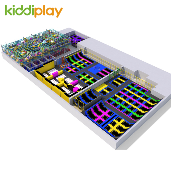 Popular Indoor Trampoline New Safety Trampoline Jumping Park for Children