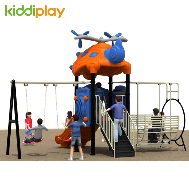 Children Outdoor Playground Small Slides And Swing, Children Playground Equipment Toys