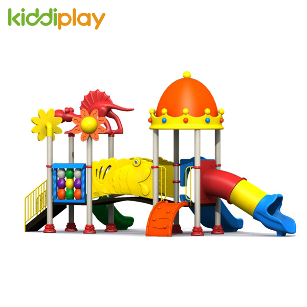 Castle Series Plastic Slides Type Kids Outdoor Playground Equipment