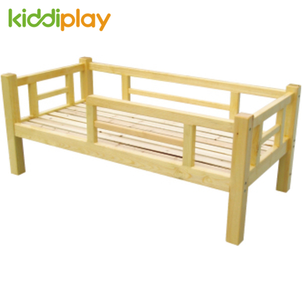 Kindergarten Wooden Children Guardrail Bed 