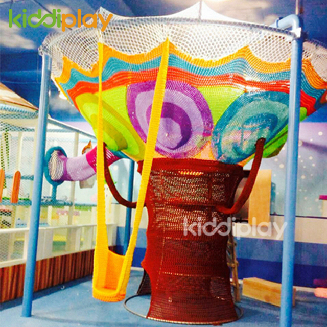 Children Colorful Crochet Ropes Rainbow Indoor Climbing Net Playground Equipment