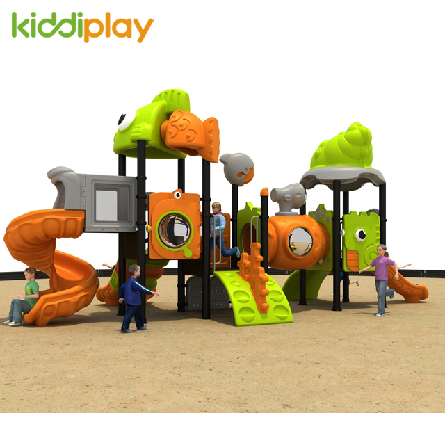 Used Children Park Plastic Slide Outdoor Playground Equipment for Sale