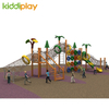 New Type Multiple Slides Wooden Series Climbing Outdoor Playground