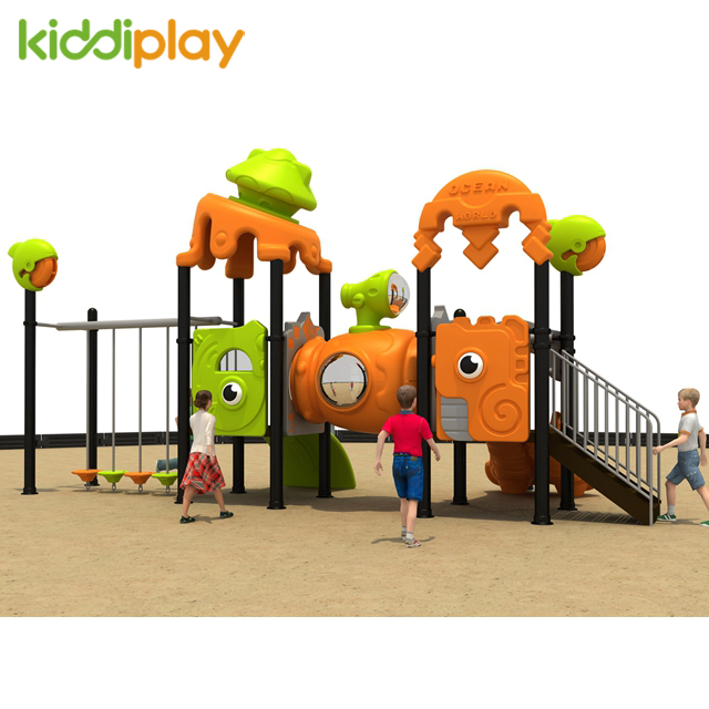 Small Amusement Outdoor Playground Plastic Slide