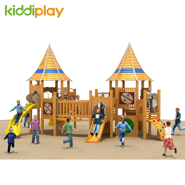 EU Standard Kindergarten Wood Playground Equipment