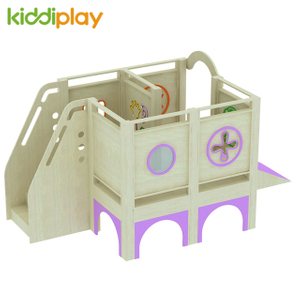 Wood Play House with Soft Play Toys Equipment for Kids