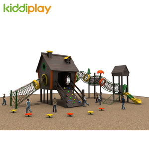 Wooden House Climbing Outdoor Playground