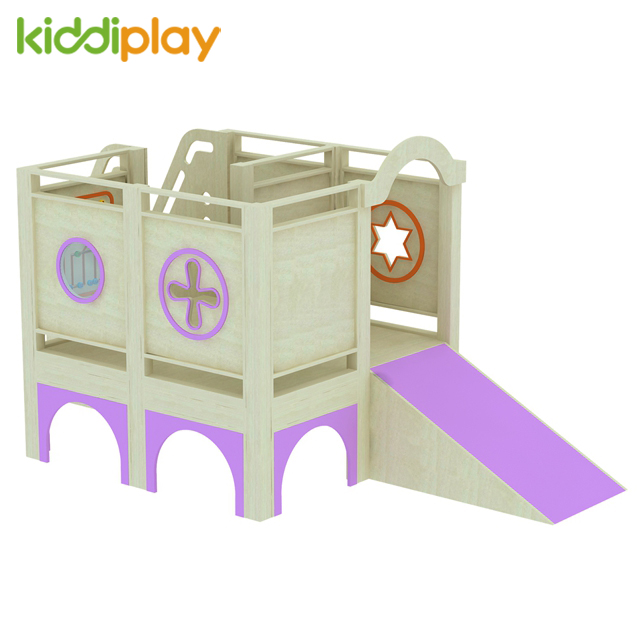 Wood Play House Indoor Soft Playground Toys Equipment for Kids