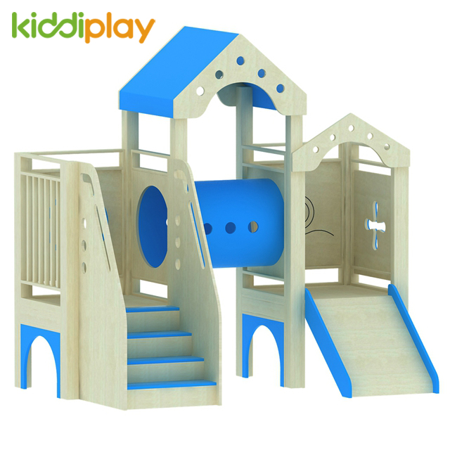 Indoor Kids Tube Slide Wood Play Ground for Sale
