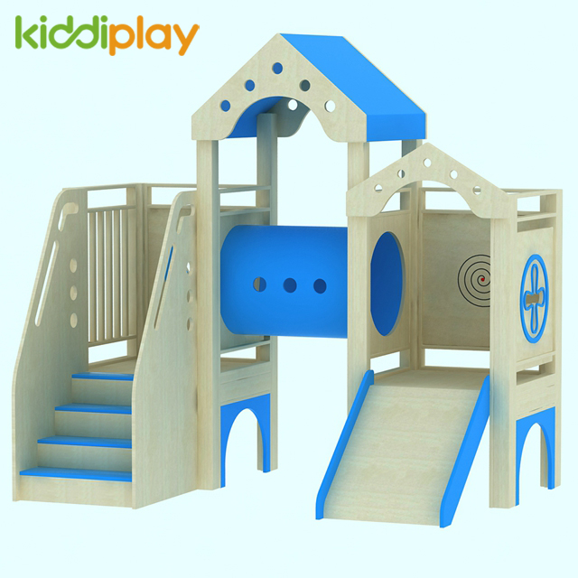 Indoor Kids Tube Slide Wood Play Ground for Sale
