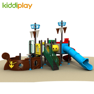 Wholesale New Kids Playground Equipment Outdoor Slide Toy Pirate Ship Series