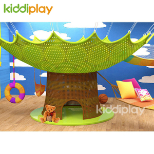 Kids Indoor Playground Crocheted Rainbow Colorful Climbing Net Playground Equipment