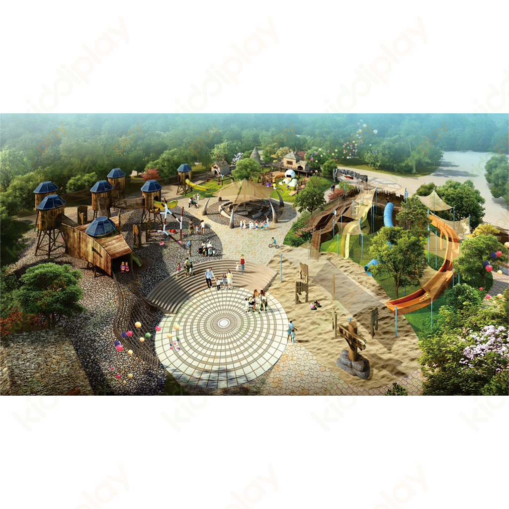 Commercial Plastic Equipment Children Sport Amusement Park Outdoor Playground