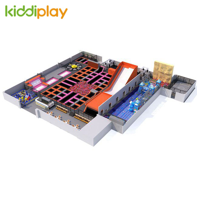 KD11063B Trampoline Park Suitable for Square Place with Cafeteria