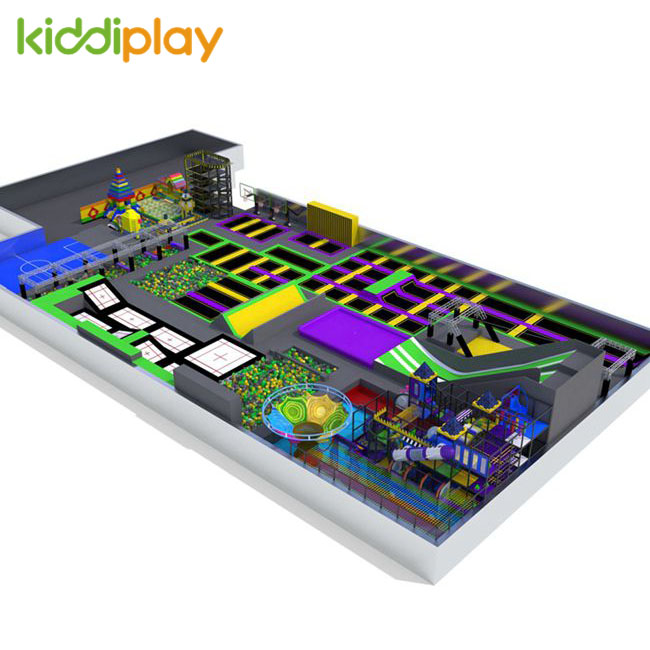 KD11062A Hot Sale Multi-function Free Jump Indoor Playground Trampoline Park Center