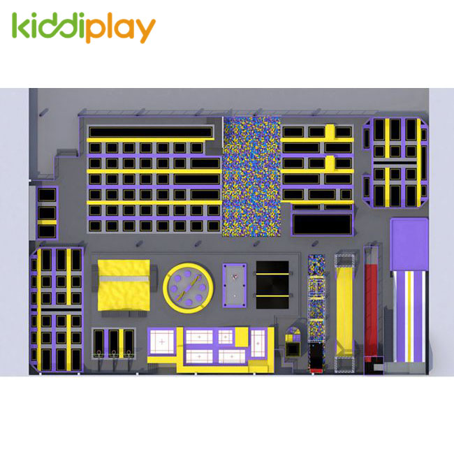KD11087B Professional And Super Popular Trampoline Park Center