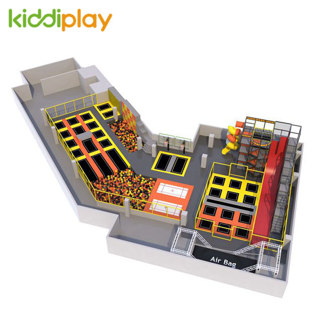 KD11072A Popular Design Foam Pit Spider Tower Trampoline Park