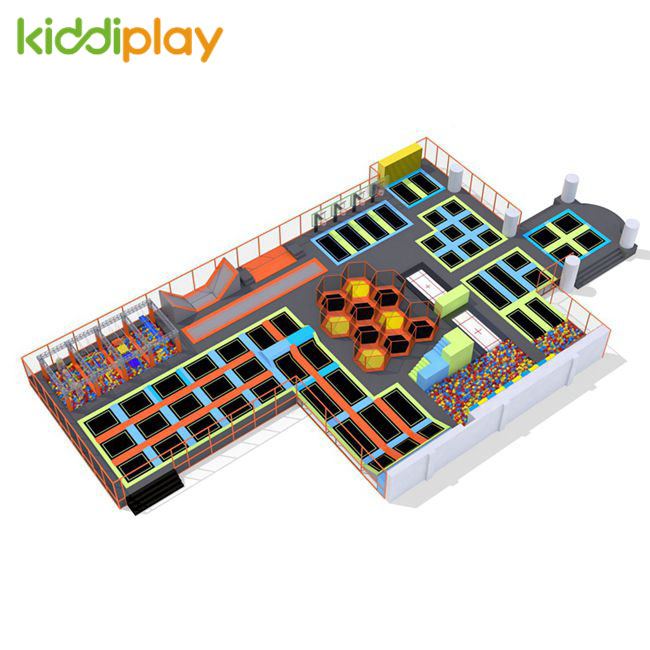 KD11073C Maze V Bounce Large Trampoline Park