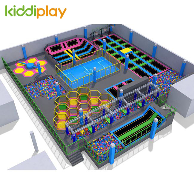 KD11066A Large Ninja Course Maze Free Jump Trampoline Park