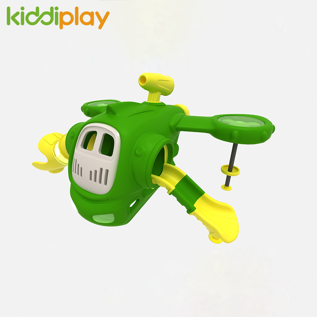 High Quality Kids Indoor Outdoor Playground Plastic Plane Slide