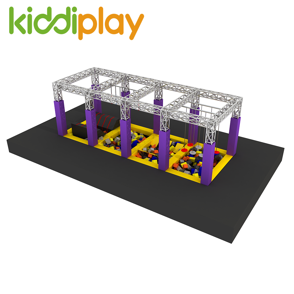Professional Indoor Rope Course Kids Games Play Mini Playground Equipment Ninja Warrior Track