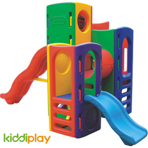 Kindergarten Plastic Slide And Swing Playground Equipment Set for Play Toy 
